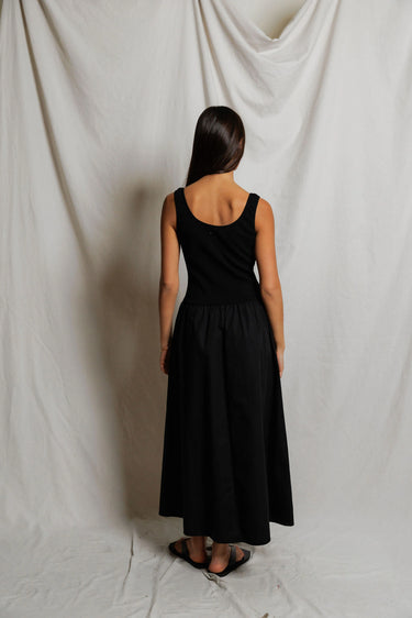 FABIOLA COTTON POPLIN SLEEVELESS DRESS