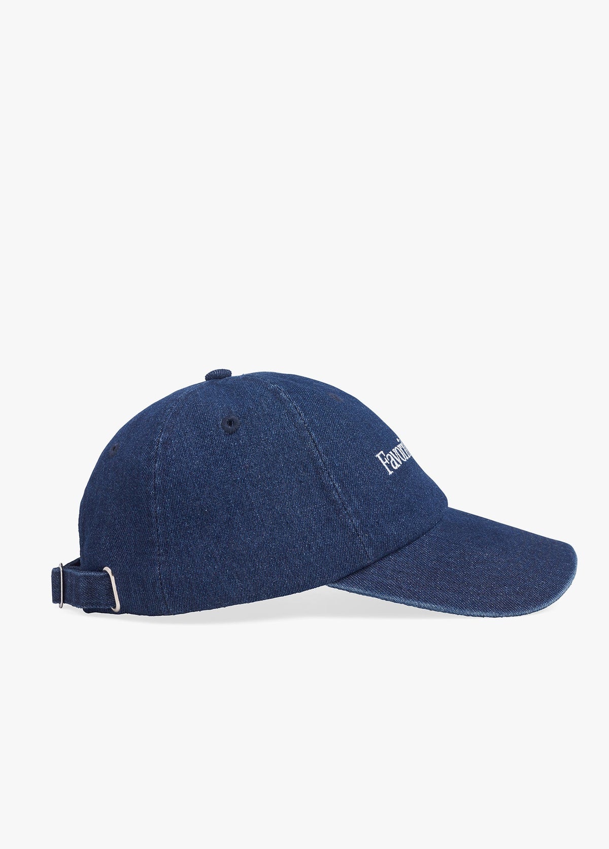 LOGO DENIM BASEBALL CAP DARK WASH