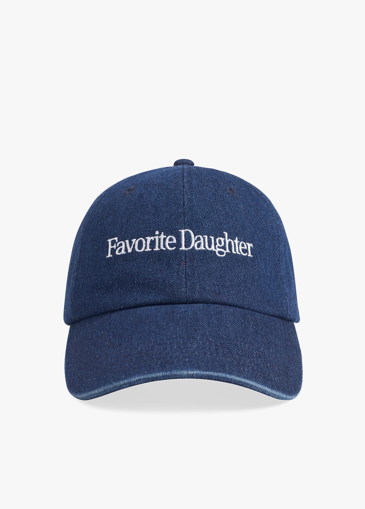 LOGO DENIM BASEBALL CAP DARK WASH