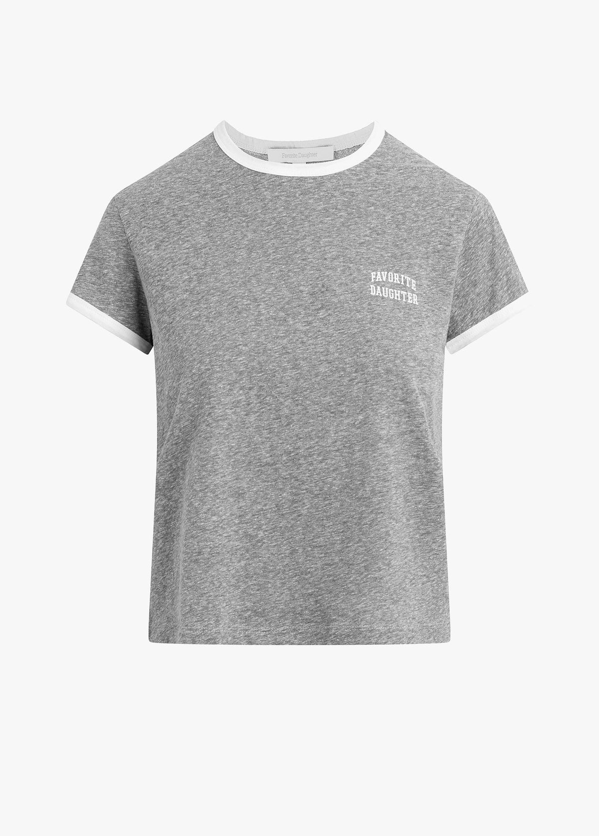 COLLEGIATE CHEST LOGO RINGER TEE