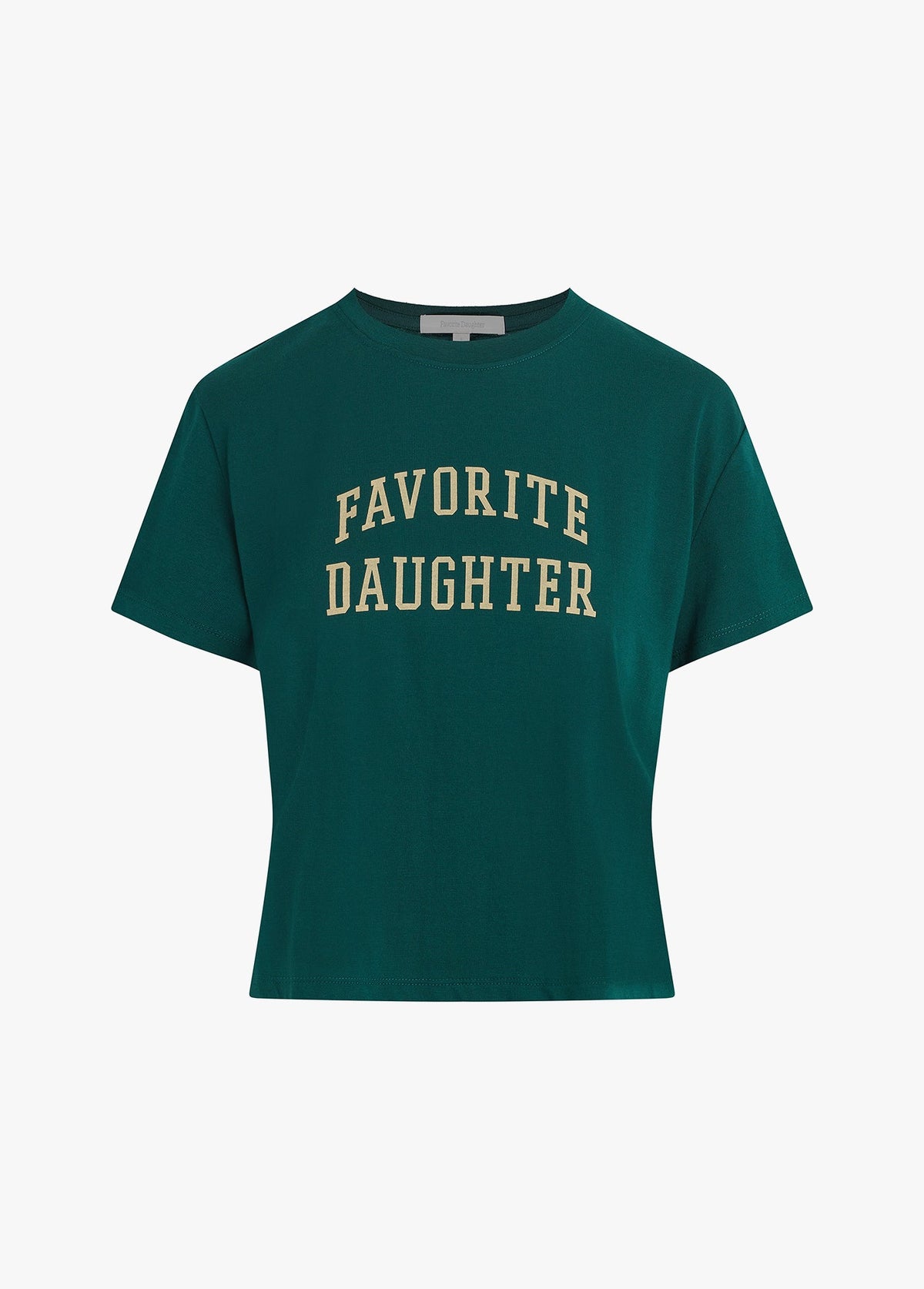 FAV DAUGHTER CROPPED COLLEGIATE TEE