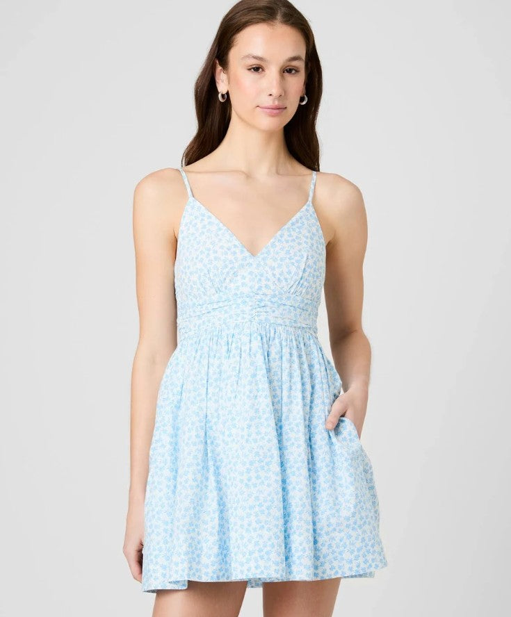 RHODES POP STACEY FLOWER MINI DRESS