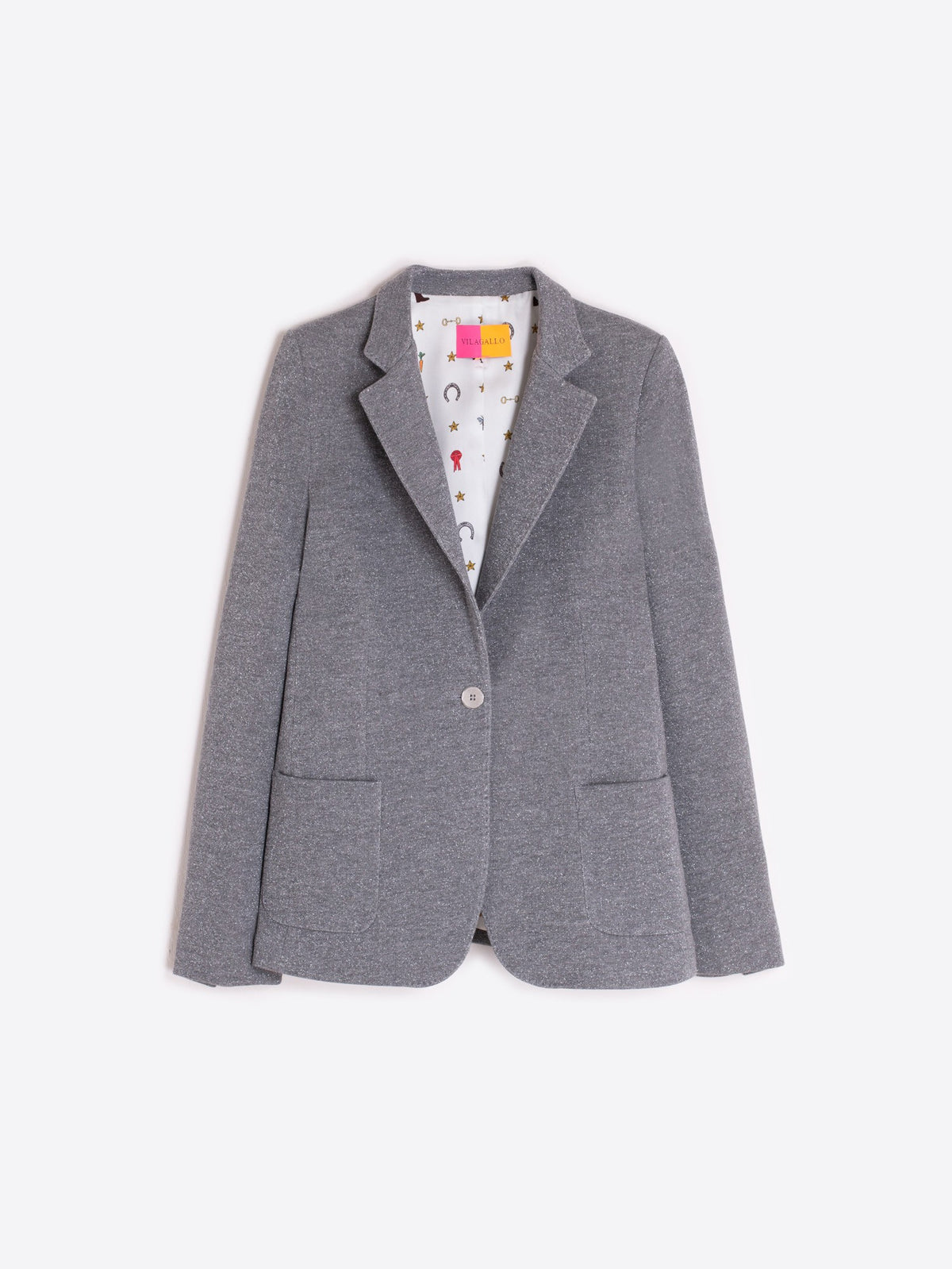 SPARKLE JERSEY BLAZER