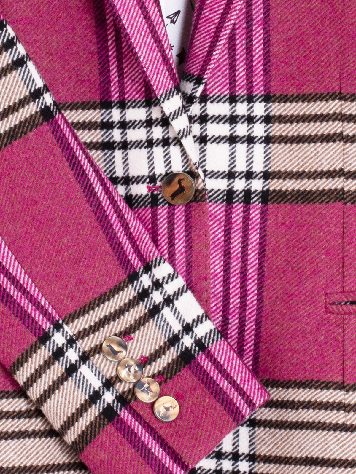 PLAID BLAZER