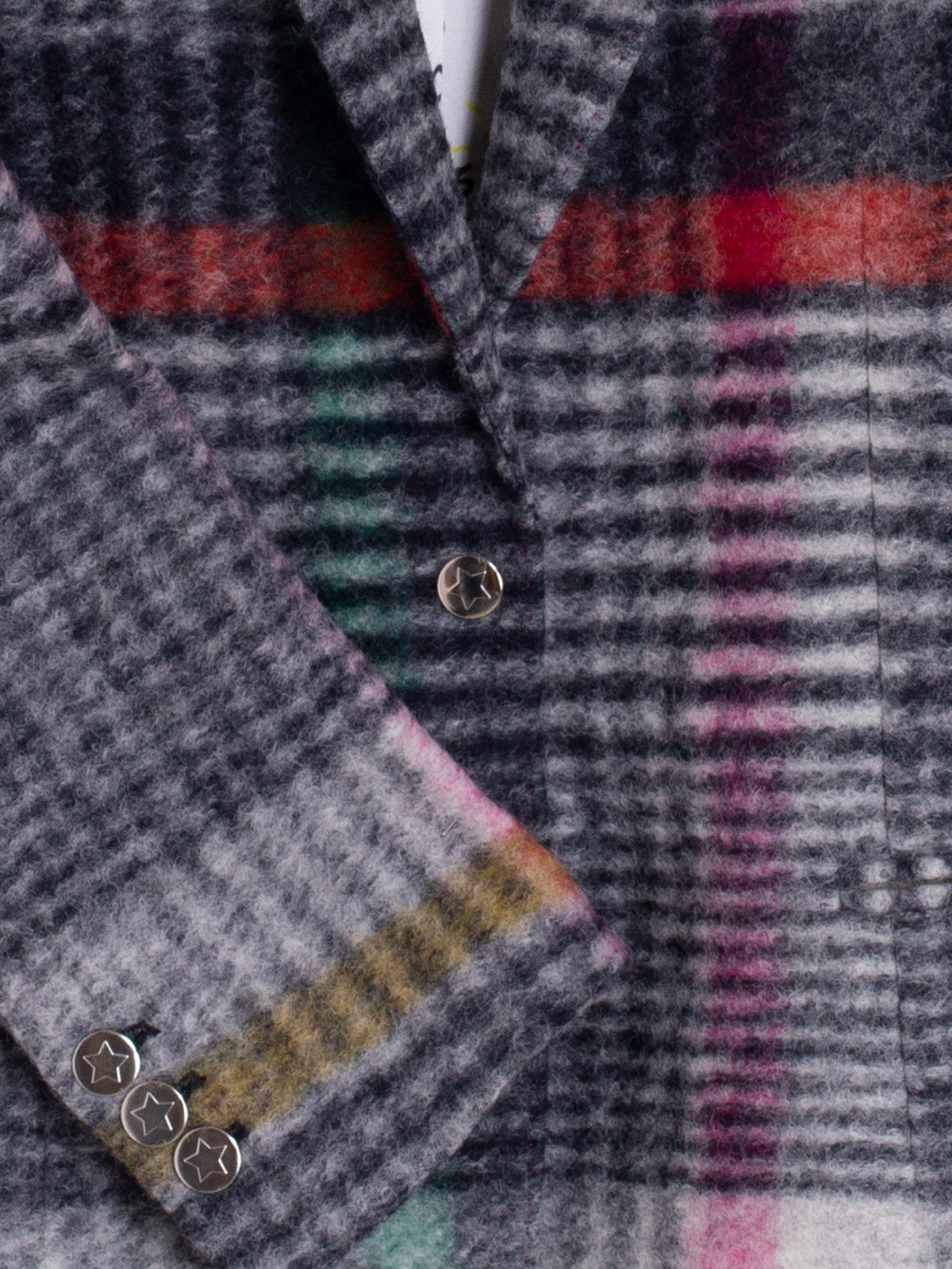 MIXED PLAID BLAZER