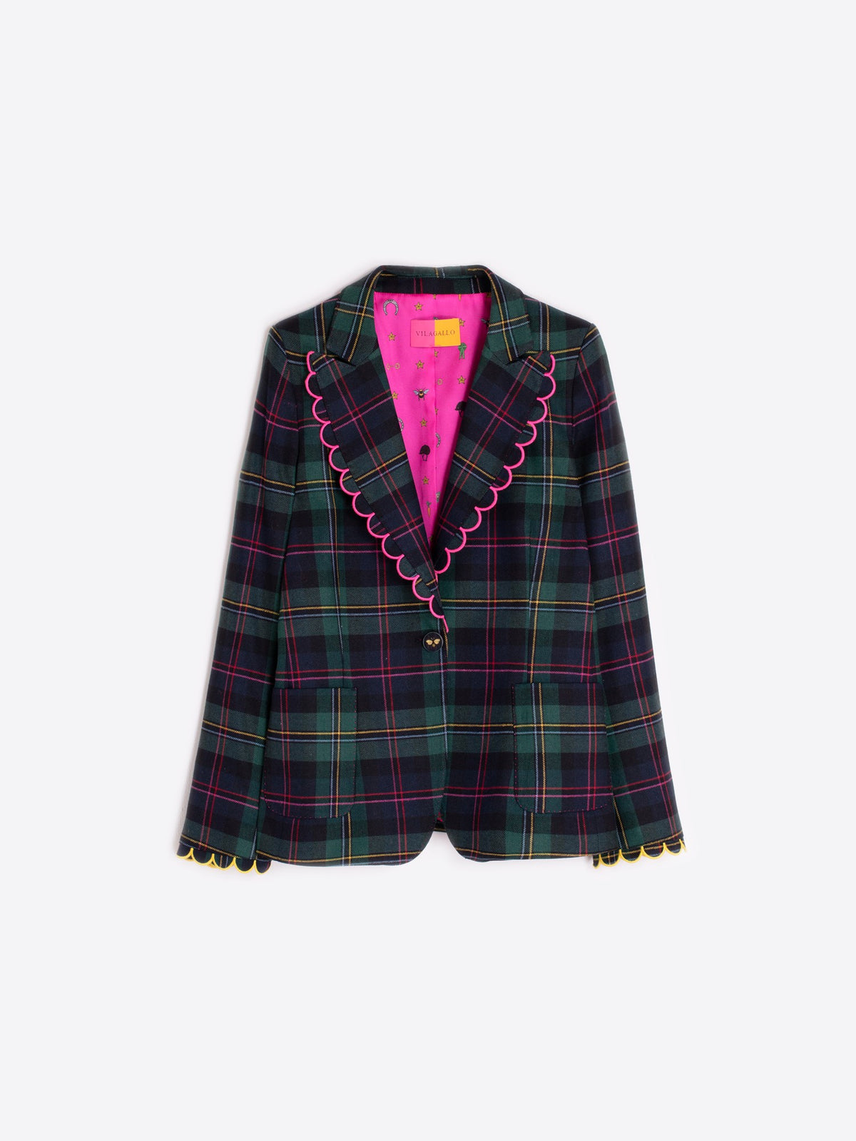 PLAID BLAZER
