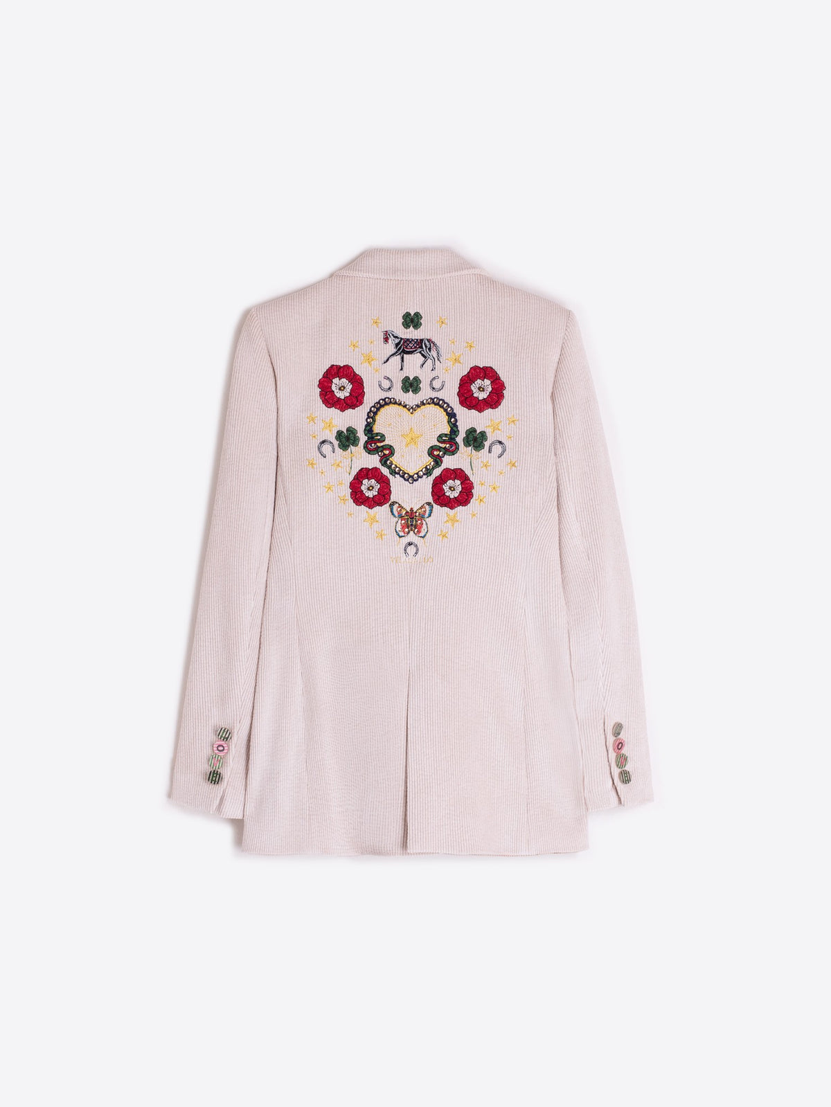 EMBROIDERED FLORAL BLAZER