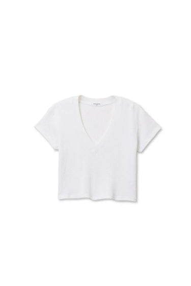 JADA WAFFLE VNECK TEE