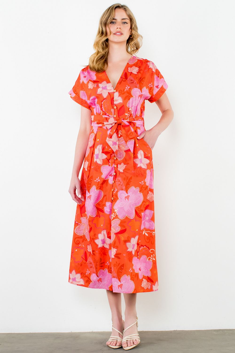 SS FLORAL MAXI DRESS