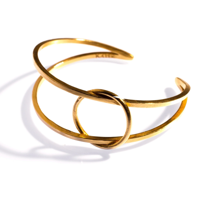 HINA CRESCENT CUFF BRASS