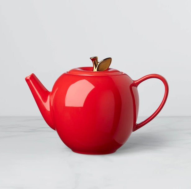 KS KNOCK ON WOOD APPLE TEAPOT