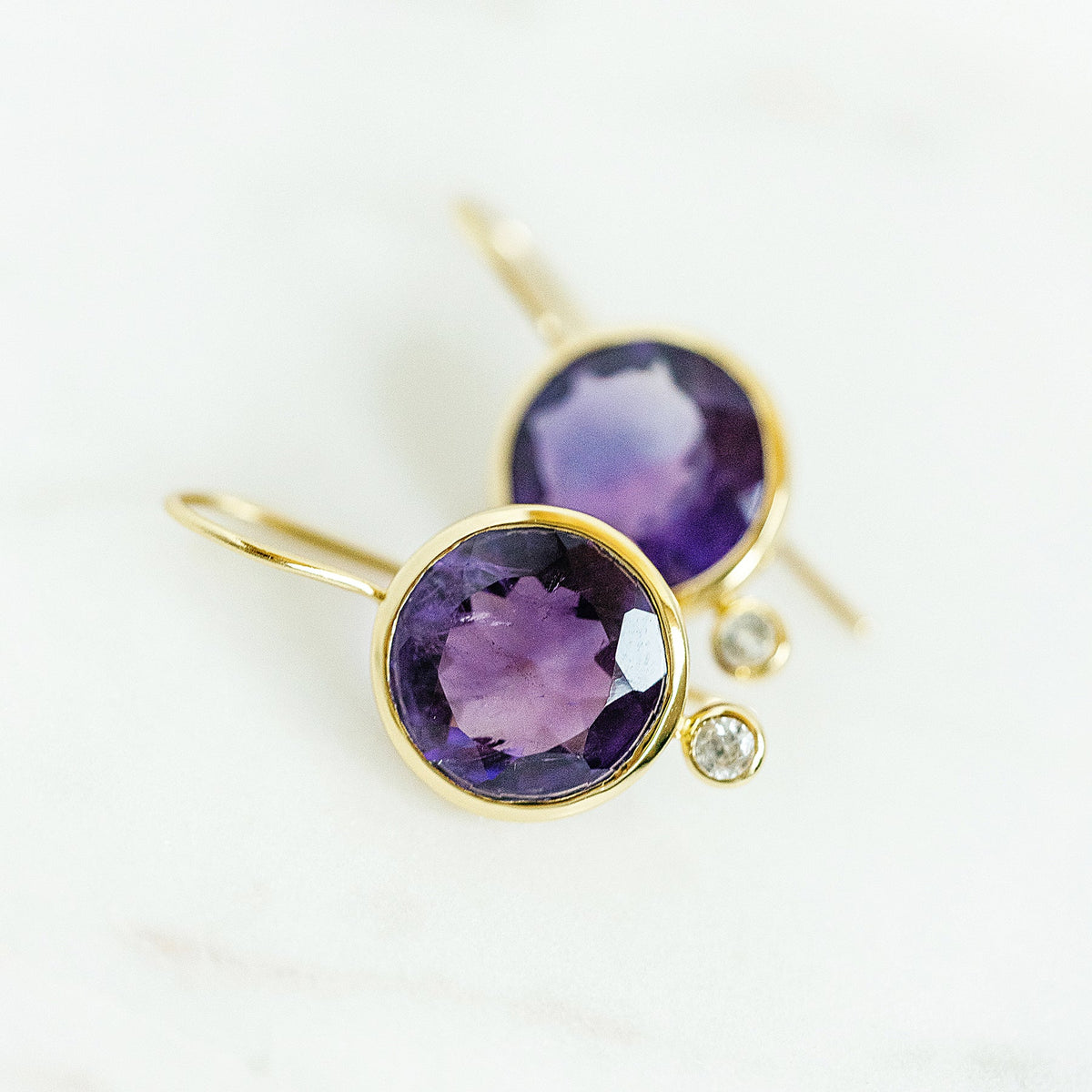 TINI MINI EARRING AMETHYST