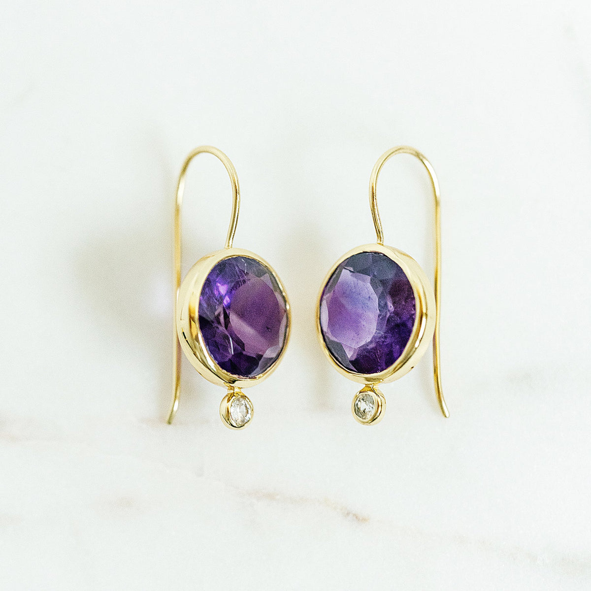 TINI MINI EARRING AMETHYST