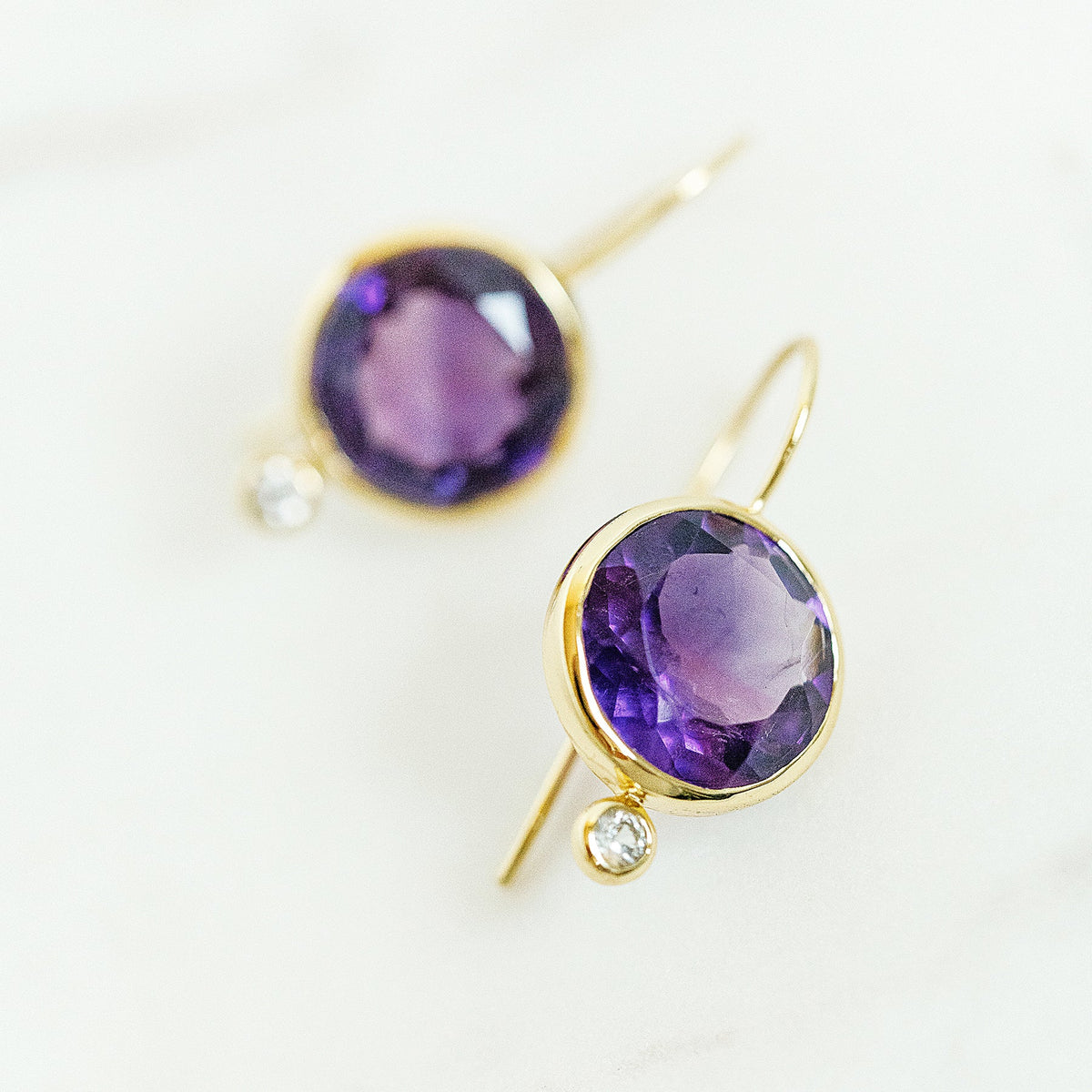 TINI MINI EARRING AMETHYST