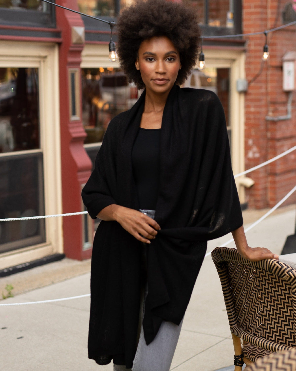 CASHMERE BREEZY TRAVEL WRAP