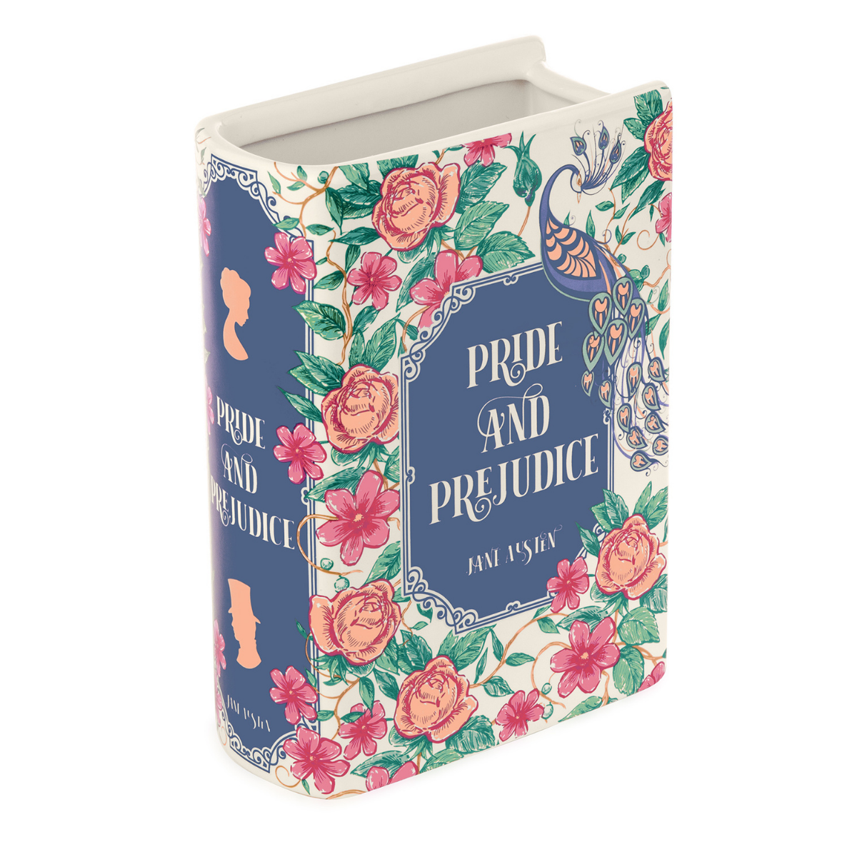 LARGE BOOK VASE PRIDE AND PREJUDICE