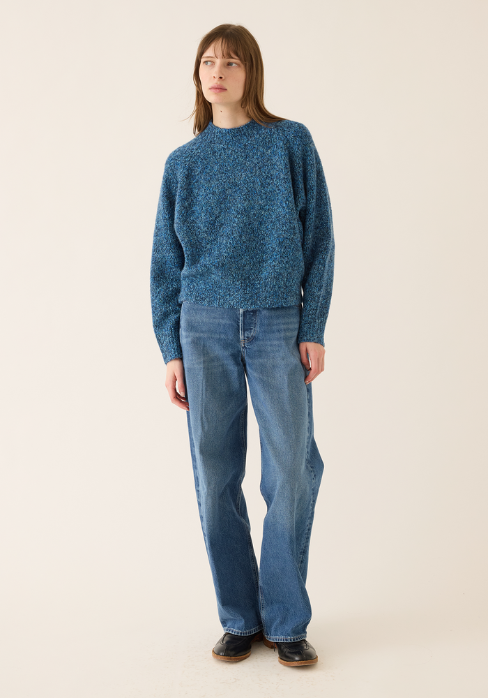 MARGOT SPECKLED WOOL ALPACA SWEATER