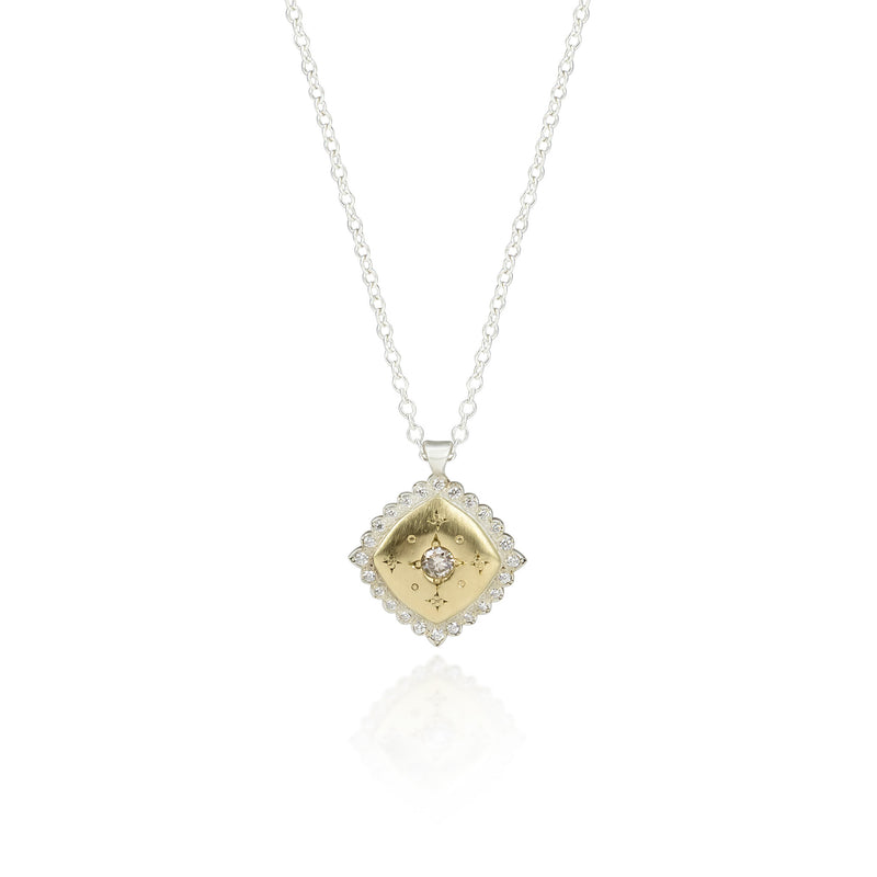 GOLDEN EMBERS CHAMPAGNE DIAMOND PENDANT