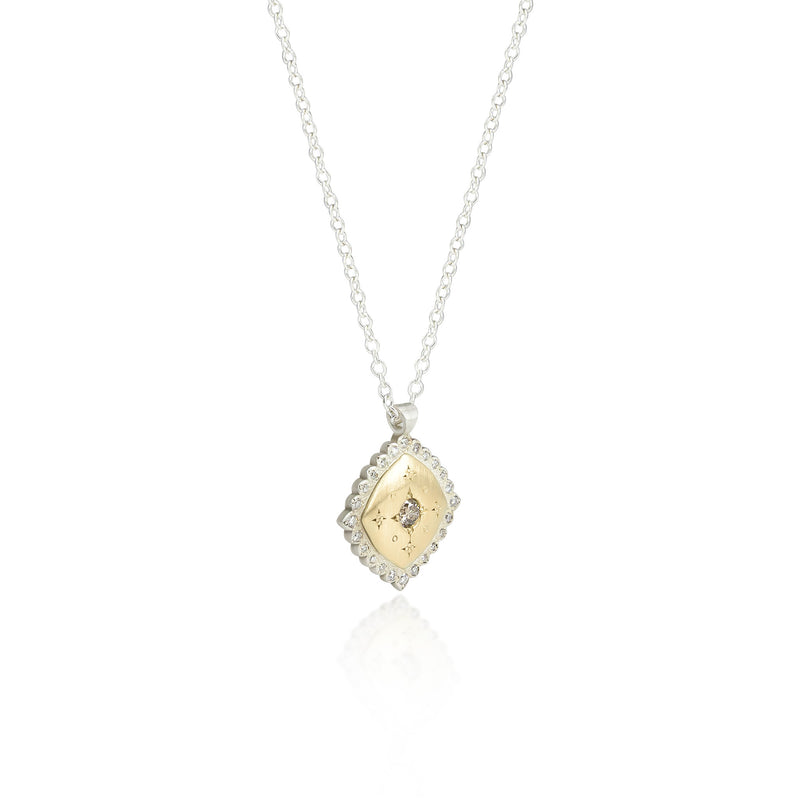 GOLDEN EMBERS CHAMPAGNE DIAMOND PENDANT