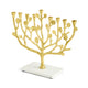 BOTANICAL GOLD MENORAH
