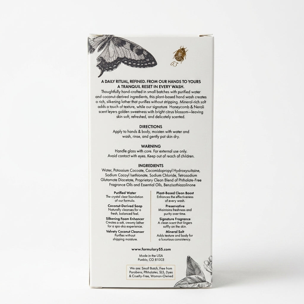 HAND/BODY WASH HONEYCOMB NEROLI