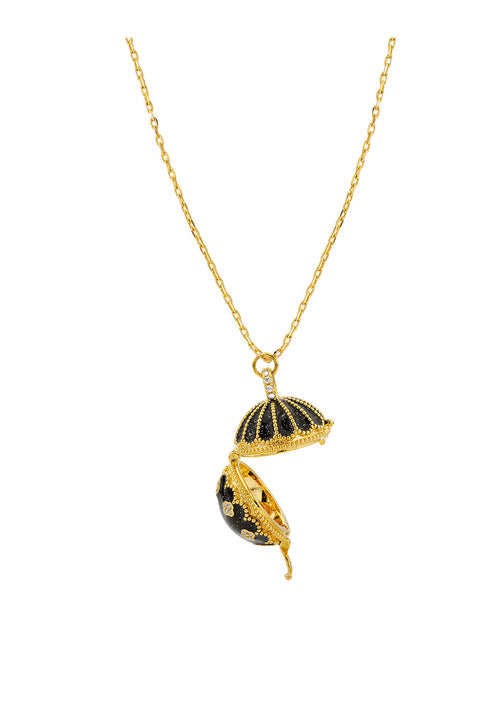 BLACK PROTECTION ORB NECKLACE