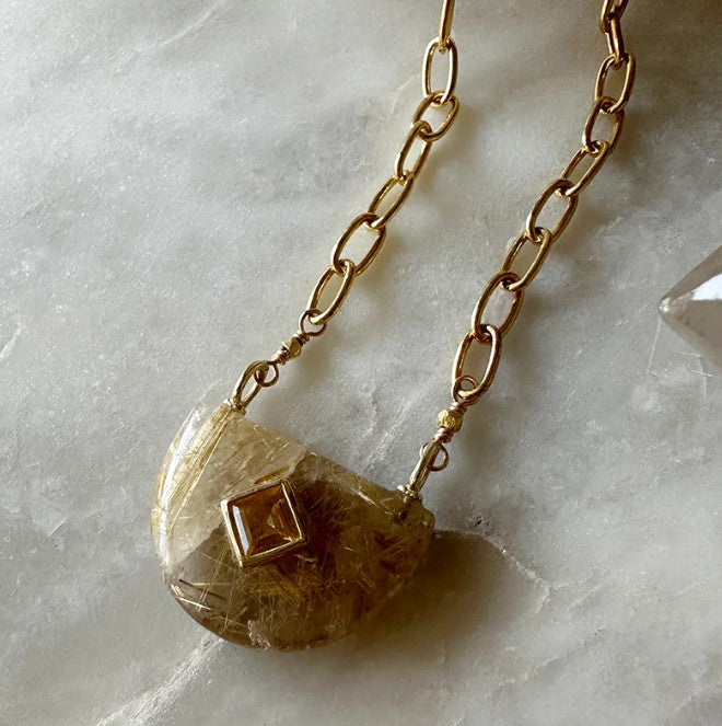 RUTILATED QUARTZ NECKLACE