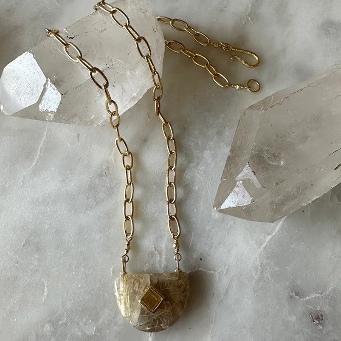 RUTILATED QUARTZ NECKLACE