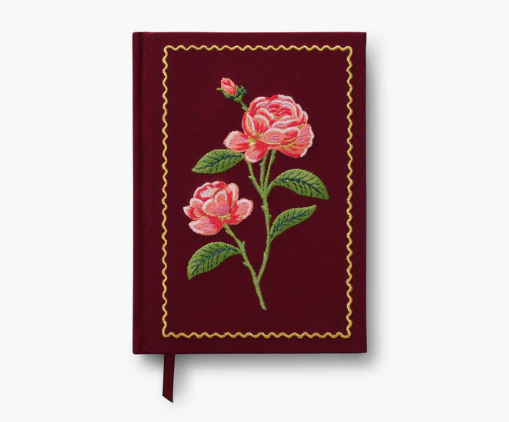 ROSES EMBROIDERED JOURNAL