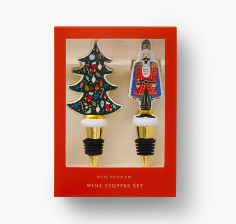 NUTCRACKER WINE STOPPER SET