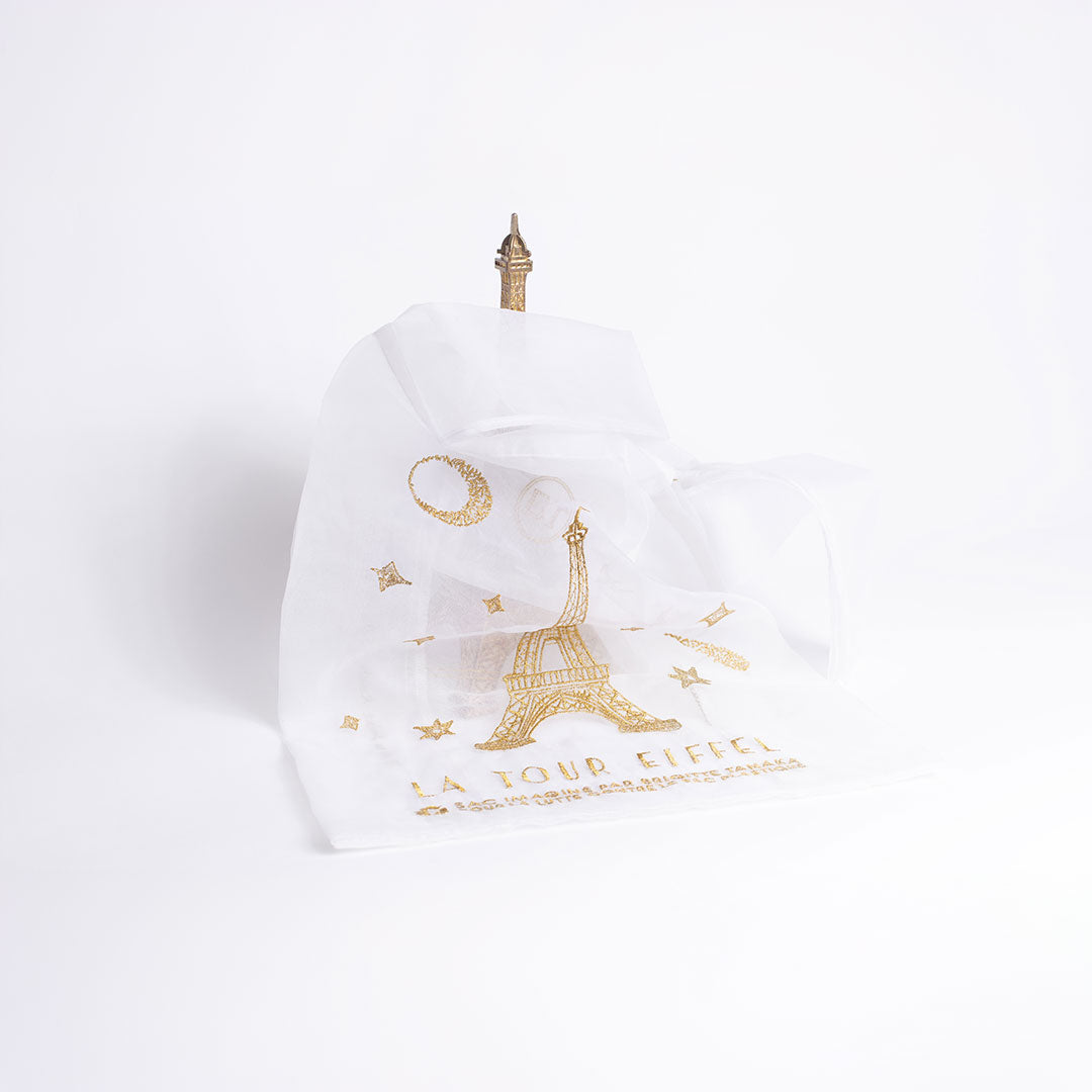 WHITE PARIS EIFFEL TOWER BAG
