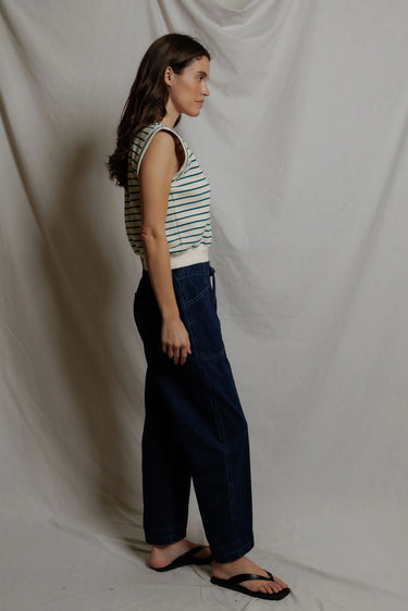 SLOANE FRENCH TERRY SPLIT TOP