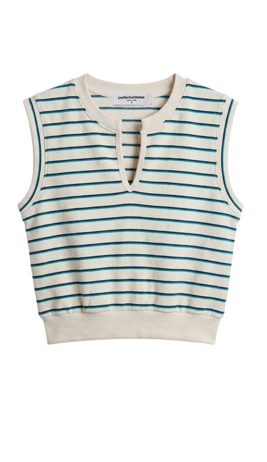 SLOANE FRENCH TERRY SPLIT TOP