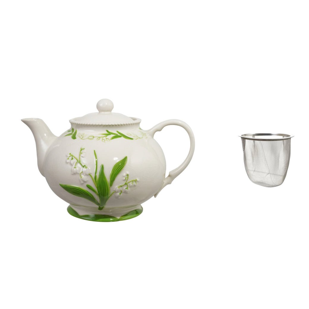 LILY OF THE VALLEY TEAPOT