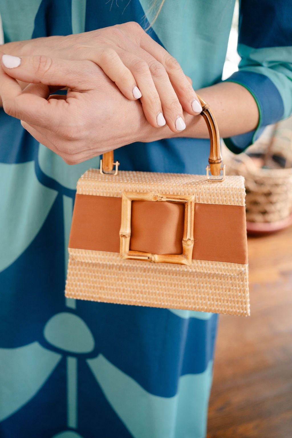 STRAW LULU TAN BAND BUCKLE