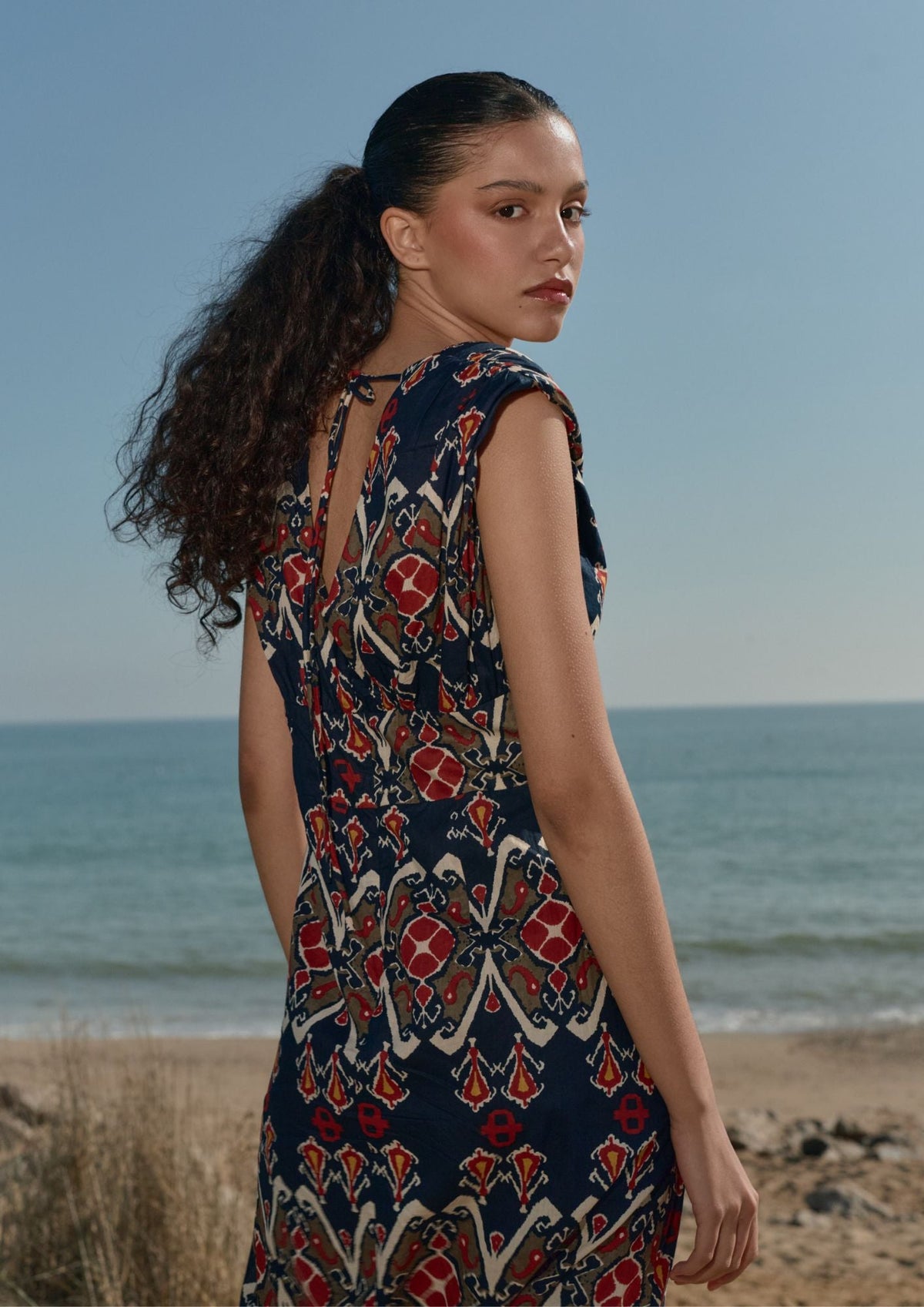 TIE BACK RODAS DRESS
