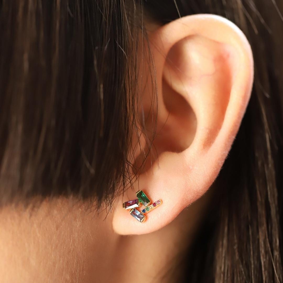 MULTI GEOMETRIC CZ STUD