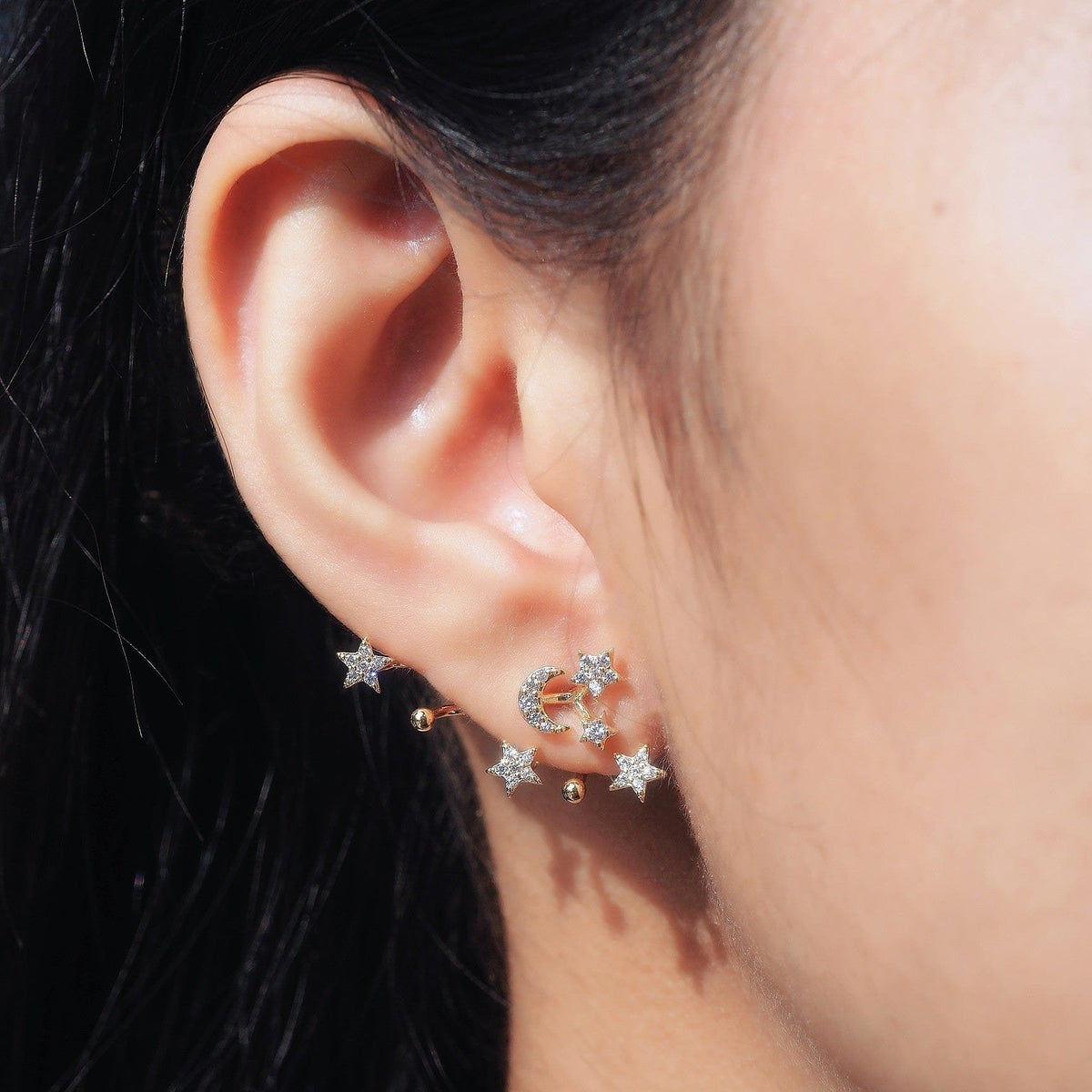 CELESTIAL SPARKLE CLIMBER EARRING