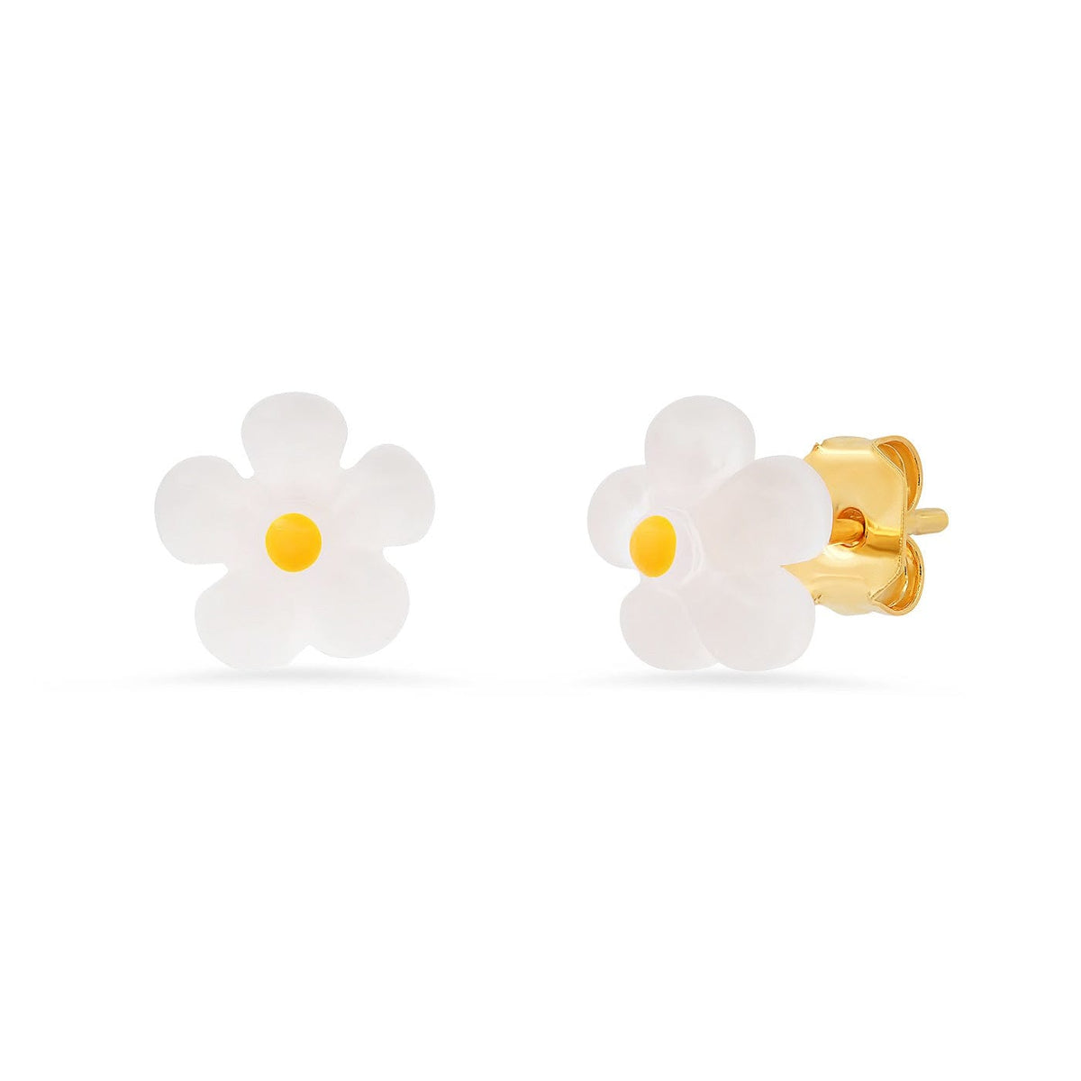 WHIMSICAL DAISY STUD WHITE