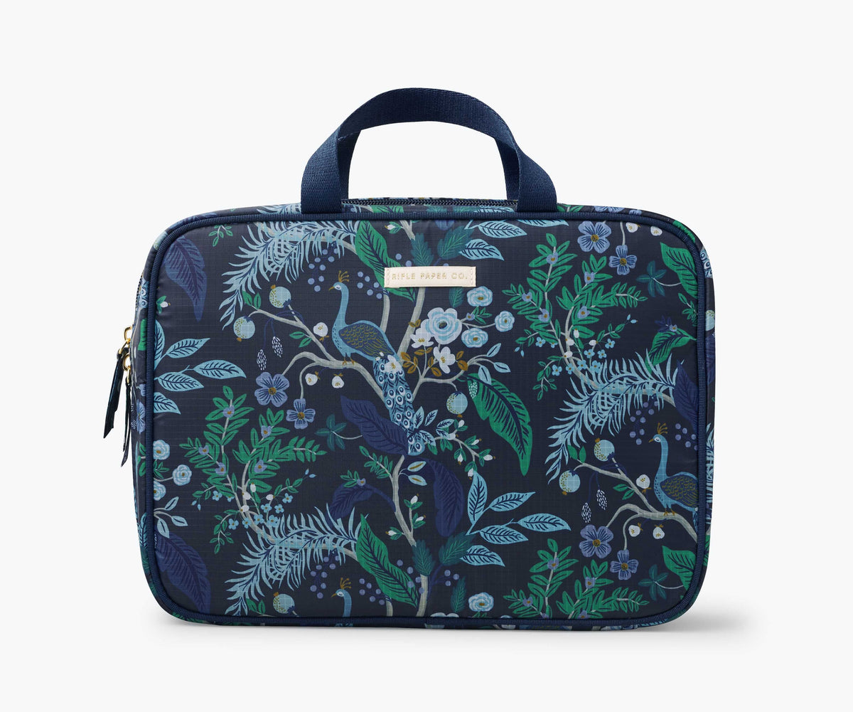 PEACOCK TRAVEL COSMETIC CASE