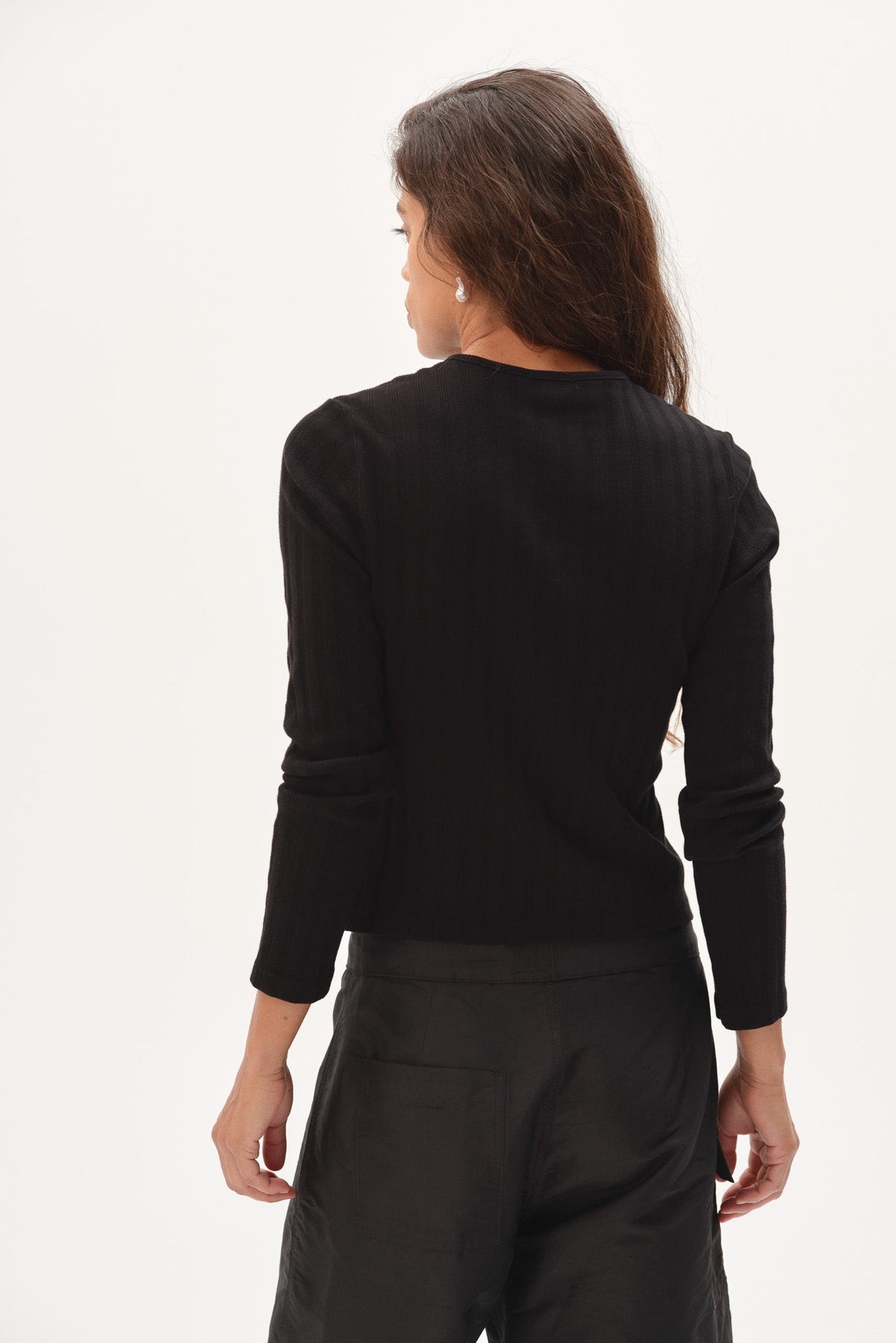 VARIED RIB CARDI