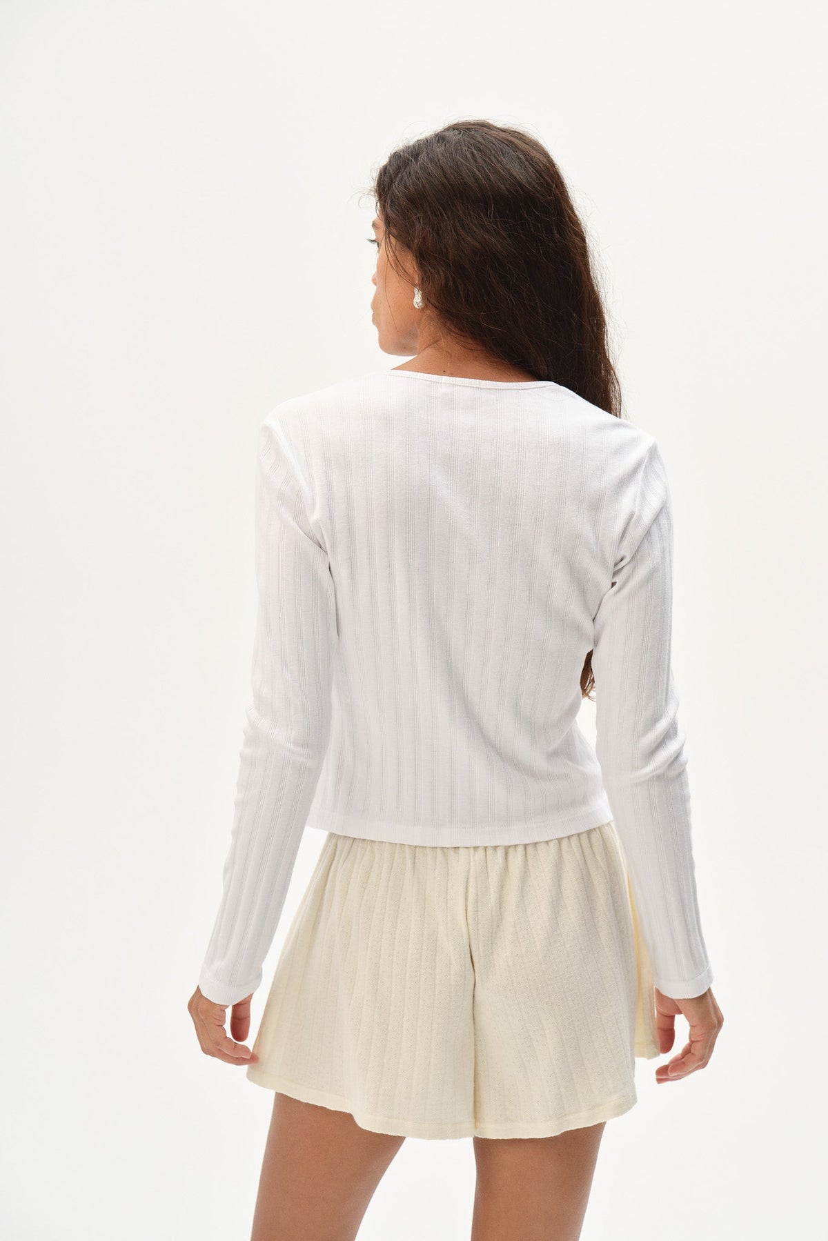 VARIED RIB CARDI