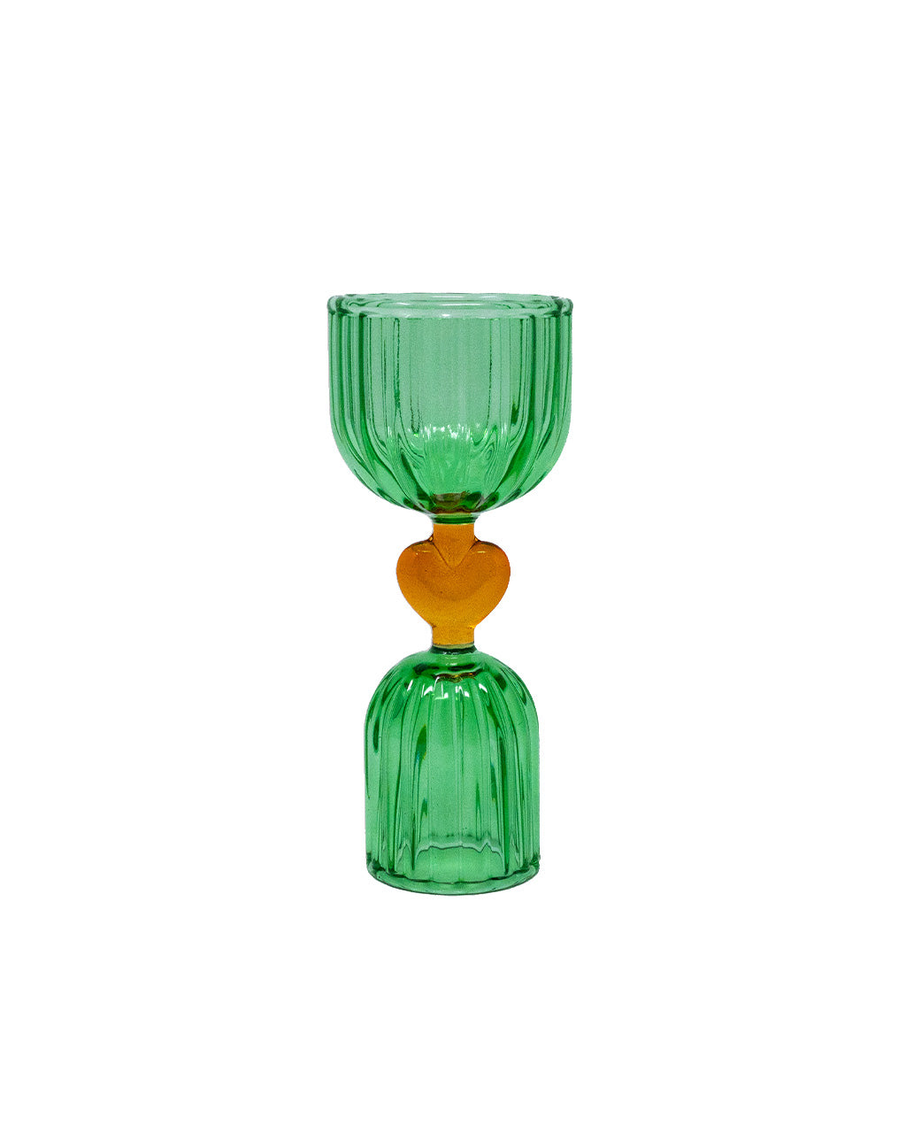 GREEN TIPSY TURVY SHOT GLASS