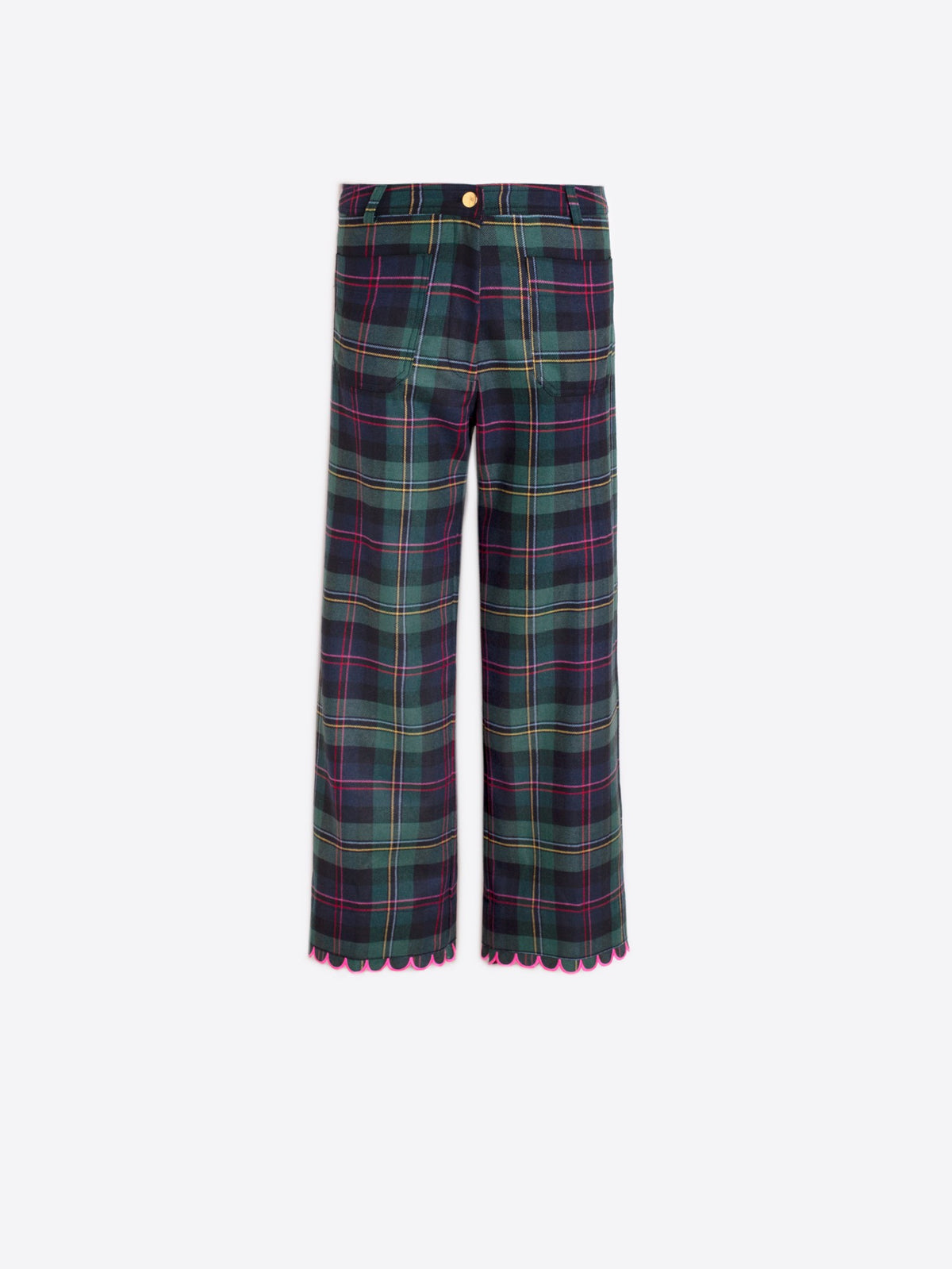 PLAID TROUSER