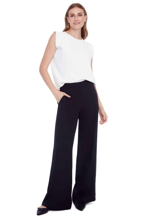 FIONA VEGAN SILK WIDE LEG PANT