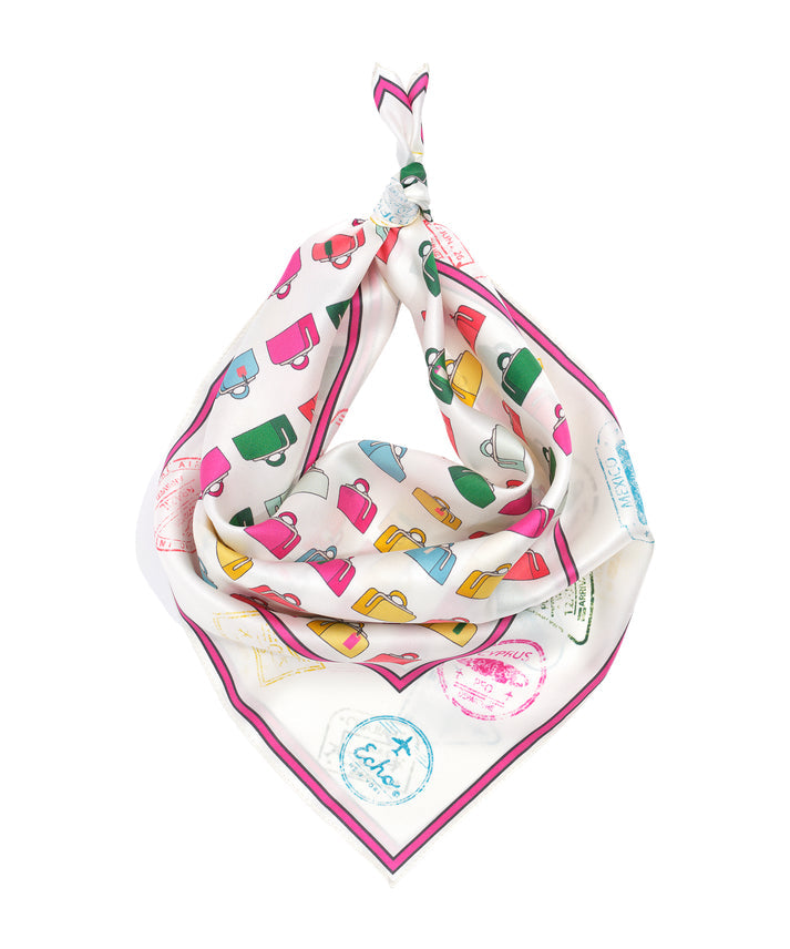 VINTAGE LUGGAGE SILK SQUARE