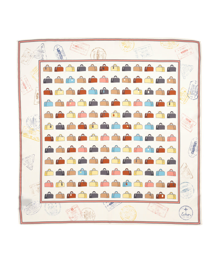 VINTAGE LUGGAGE SILK SQUARE