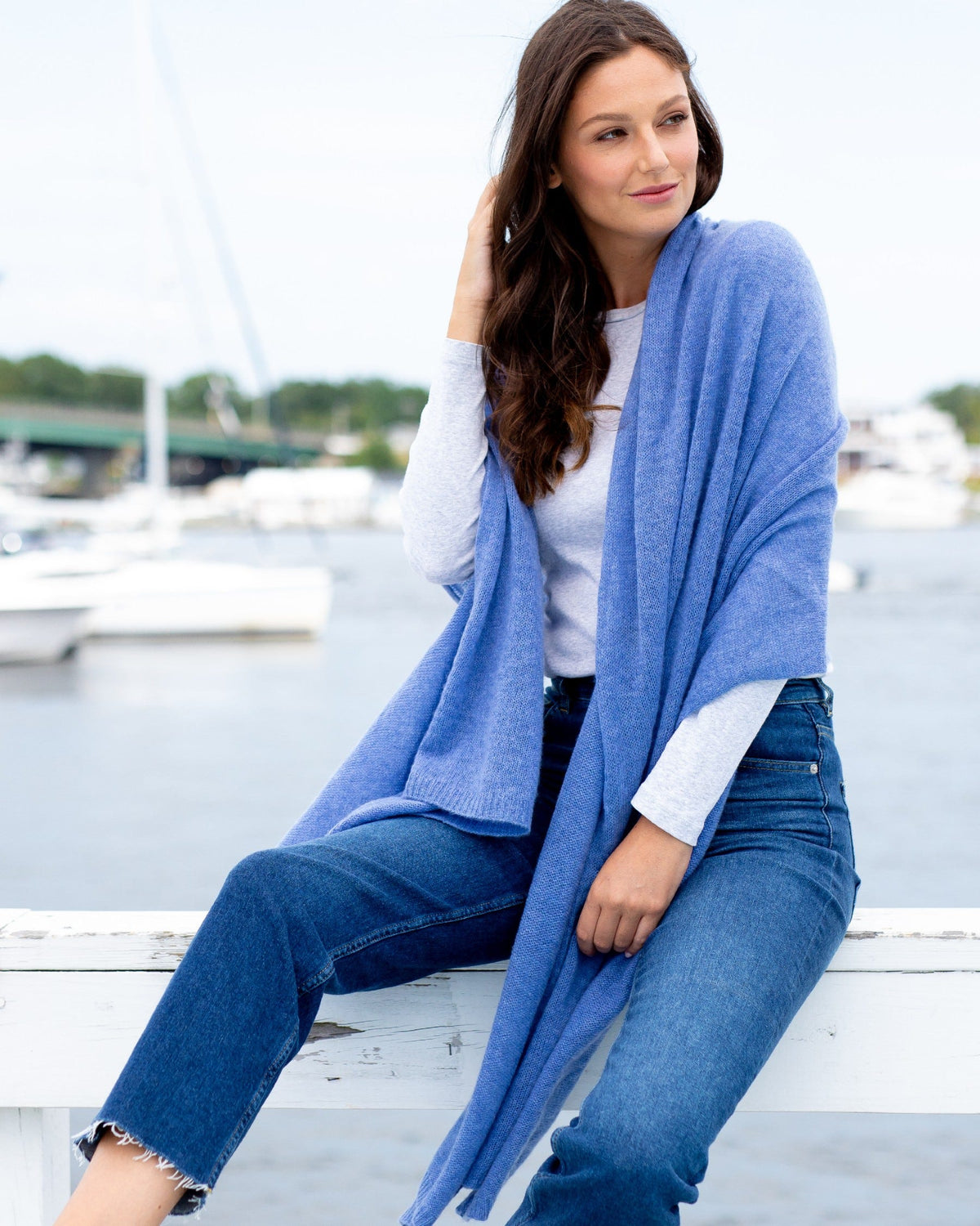 CASHMERE BREEZY TRAVEL WRAP