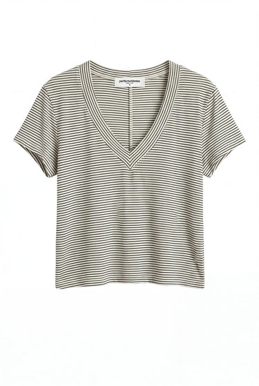 VAL HEMP MILK COTTON VNECK TEE