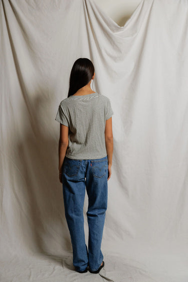 VAL HEMP MILK COTTON VNECK TEE
